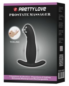 Pretty Love Eudora Vibrating Prostate Massager 7 Function - Black