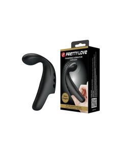 Pretty Love Gorgon Finger Vibrator - Black