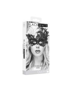 Shots Ouch Black & White Lace Eye Mask